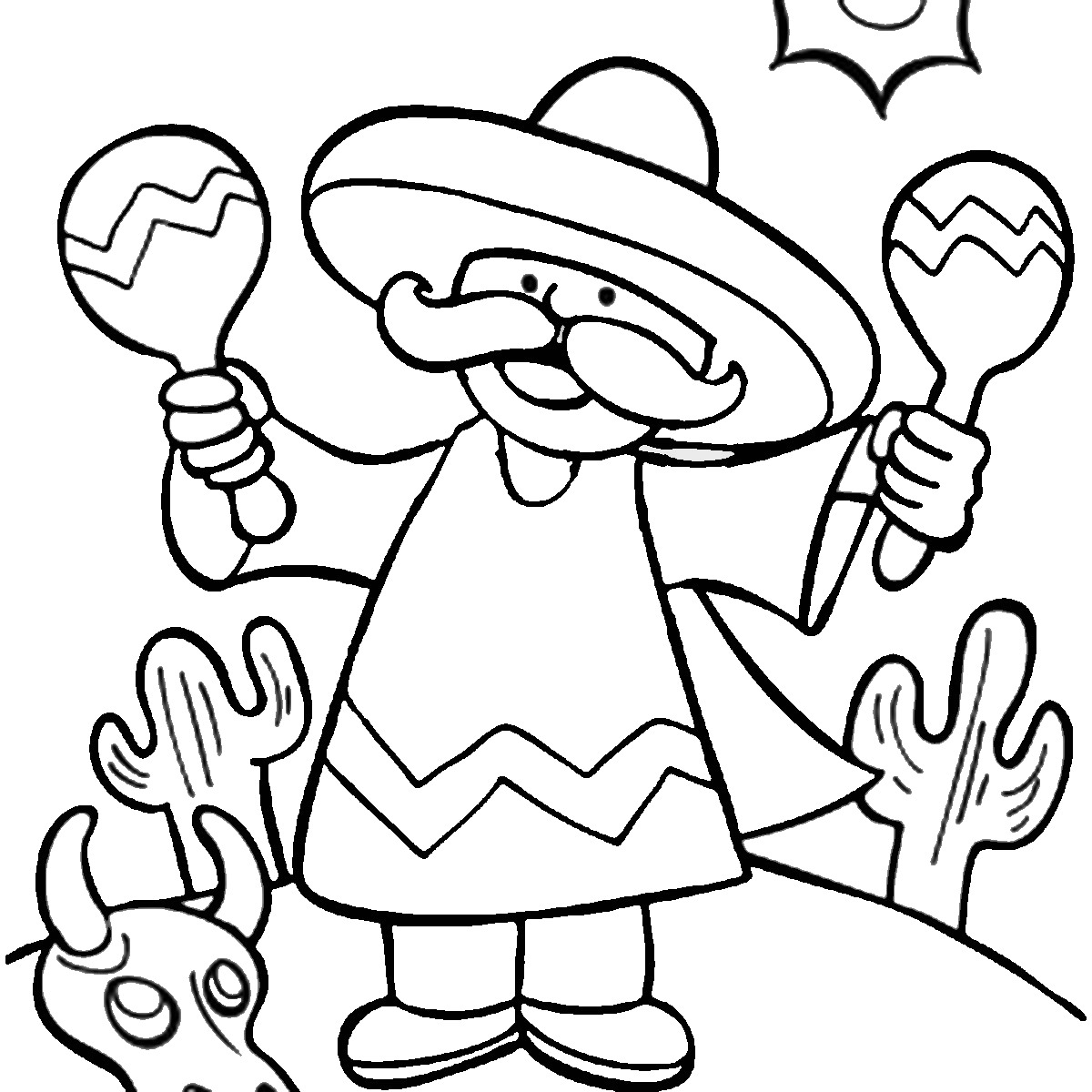 1200x1200 Liberal Maracas Coloring Pages Special Best Id