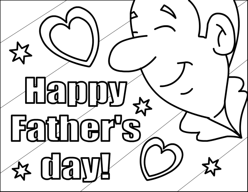 Fathers Day Coloring Pages Printable Happy Father's Day 800x618 Fathers Day Coloring Pages Printable Happy Father's Day