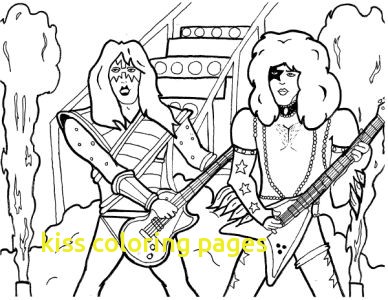 388x300 Divine Kiss Band Coloring Pages Colouring For Funny Marching Band