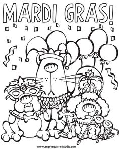 236x296 Mardi Gras Masks And Beads To Printout And Color