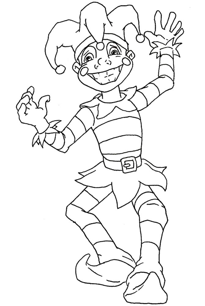 670x1000 Mardi Gras Coloring Pages Jester