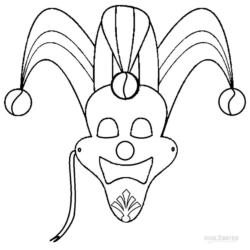 850x850 Printable Mardi Gras Coloring Pages For Kids Cool2bkids
