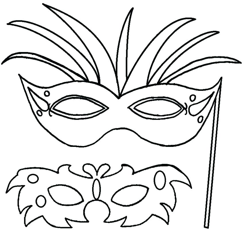 Mardi Gras Mask Coloring Page at GetColorings.com | Free printable ...