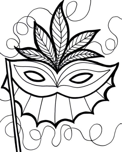 An Ethnic Mardi Gras Mask Coloring Page Mardi Gras 500x623 An Ethnic Mardi Gras Mask Coloring Page Mardi Gras