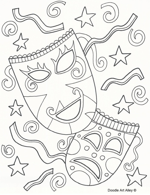 Mardi Gras Coloring Pages 618x800 Mardi Gras Coloring Pages