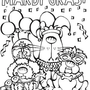 A Cute Little Girl On His Mardi Gras Costume Coloring Page A Cute 300x300 A Cute Little Girl On His Mardi Gras Costume Coloring Page A Cute