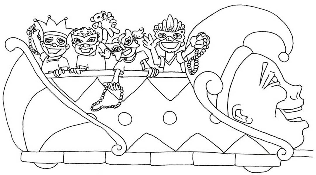 Mardi Gras Parades Coloring Pages 1082x600 Mardi Gras Parades Coloring Pages