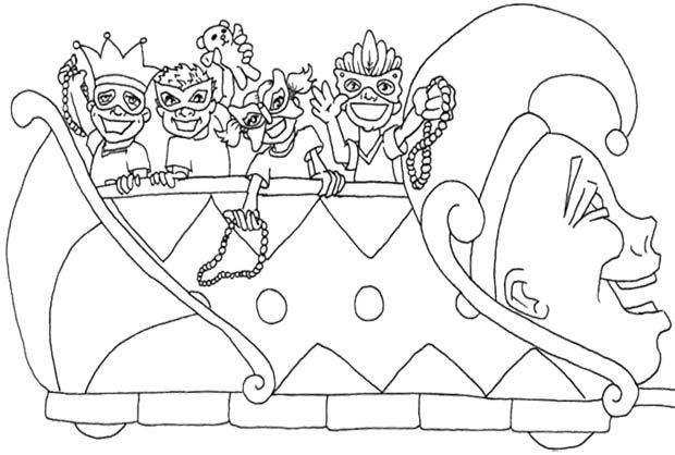 The Kids Happy Parade Mardi Gras Coloring Pages For Kids Kids 620x418 The Kids Happy Parade Mardi Gras Coloring Pages For Kids Kids