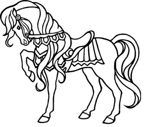 290x255 Horse Horse Show Coloring Page. Mare And Foal Coloring Page