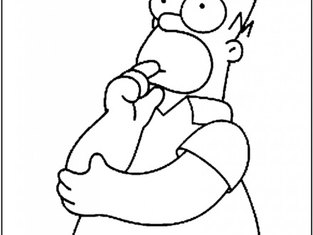 The Simpsons Family Colouring Pages 440x330 The Simpsons Family Colouring Pages