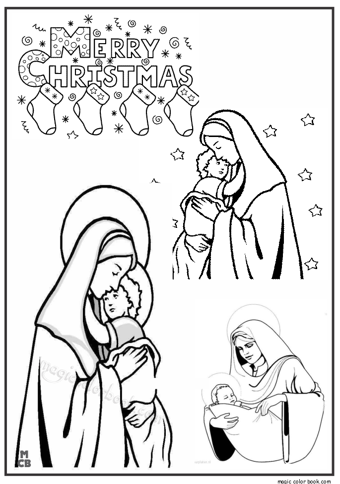 Maria Coloring Pages