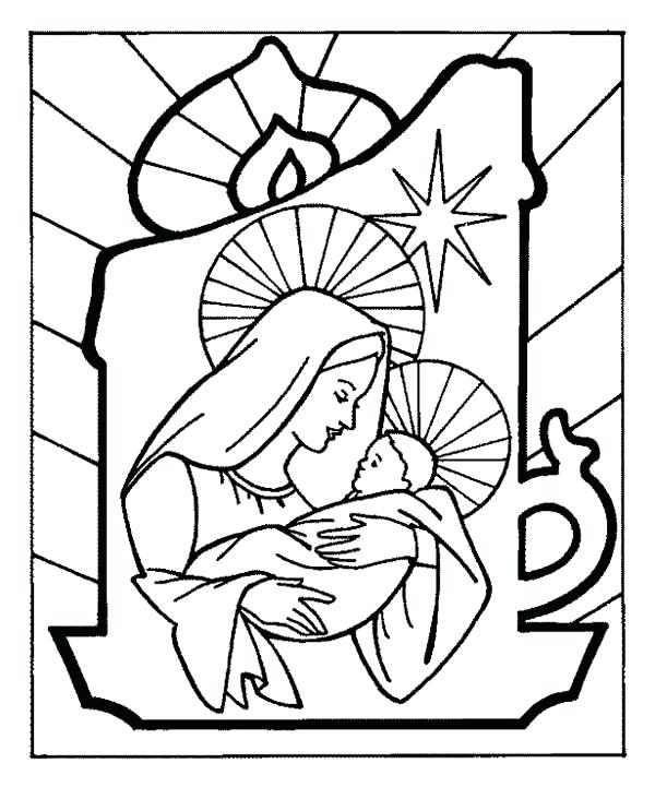 600x721 Mother Mary Coloring Pages Printable Baby And Mother Eve
