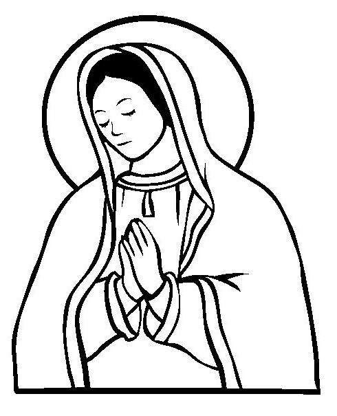 490x605 Virgin Maria Colouring Pages Embroidery Embroidery