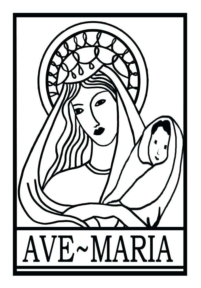698x1000 Coloring Pages Mary Mother Of Jesus Coloring Page Virgin Maria