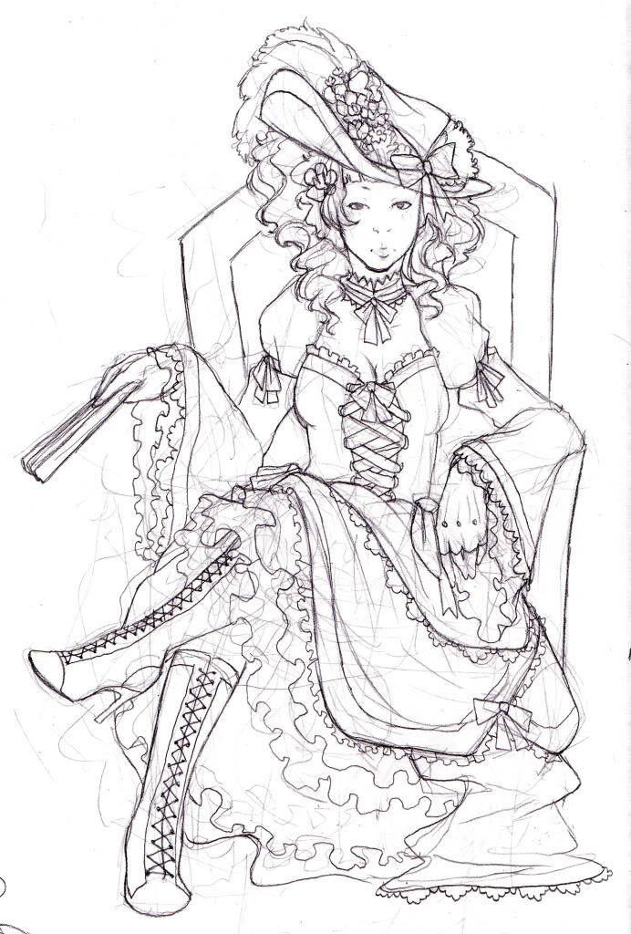 692x1024 Marie Antoinette Coloring Pages