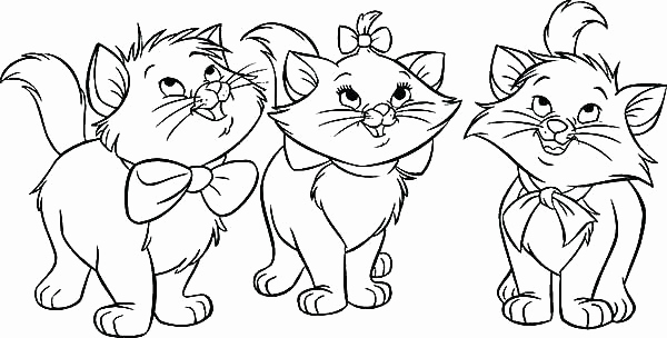 Marie Aristocats Coloring Pages at GetColorings.com | Free printable ...