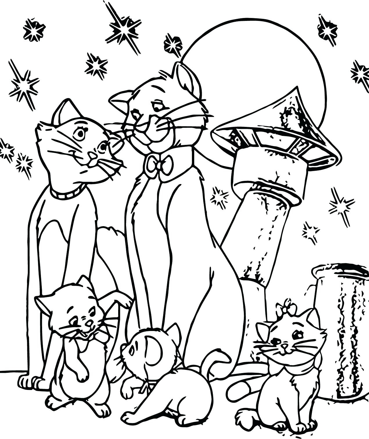 Disney Aristocats Marie Coloring Pages Art Throughout 1271x1512 Disney Aristocats Marie Coloring Pages Art Throughout