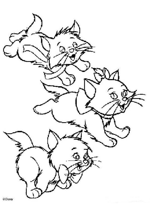 The Aristocats Coloring Pages 607x850 The Aristocats Coloring Pages