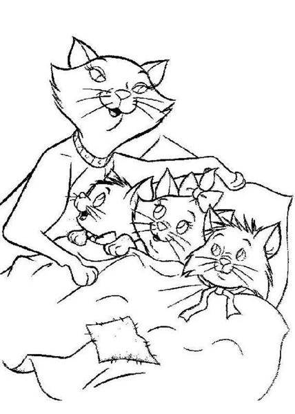 The Marie Cat Coloring Pages Learn To Coloring 428x600 The Marie Cat Coloring Pages Learn To Coloring