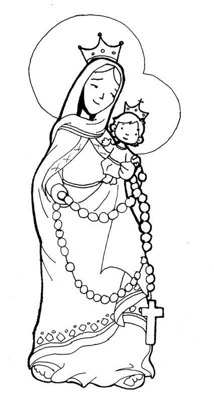 Virgin Marie Of The Rosary Coloring Pages Religia 426x800 Virgin Marie Of The Rosary Coloring Pages Religia