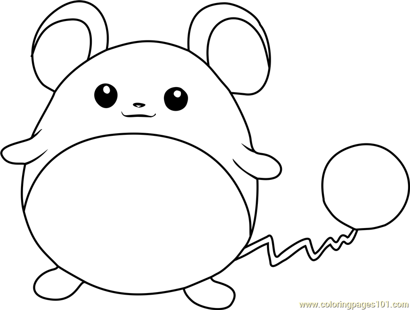 Marill Pokemon Coloring Page 800x605 Marill Pokemon Coloring Page