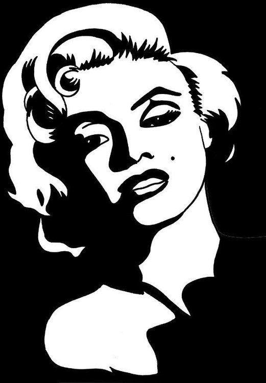 521x750 Coloring Page Marilyn Monroe