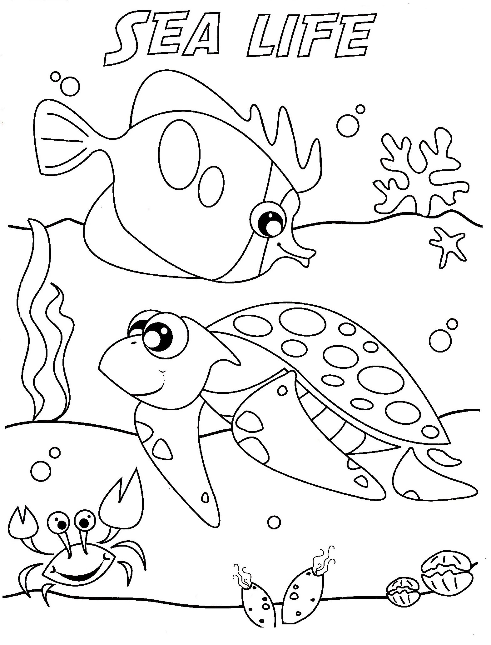 Ocean Life Coloring Pages To Download And Print For Free Home 1572x2064 Ocean Life Coloring Pages To Download And Print For Free Home
