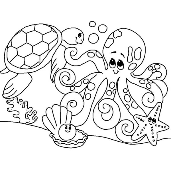Coloring Pages Sea Animals Lovely Ocean Animals Coloring Pages 84 600x600 Coloring Pages Sea Animals Lovely Ocean Animals Coloring Pages 84