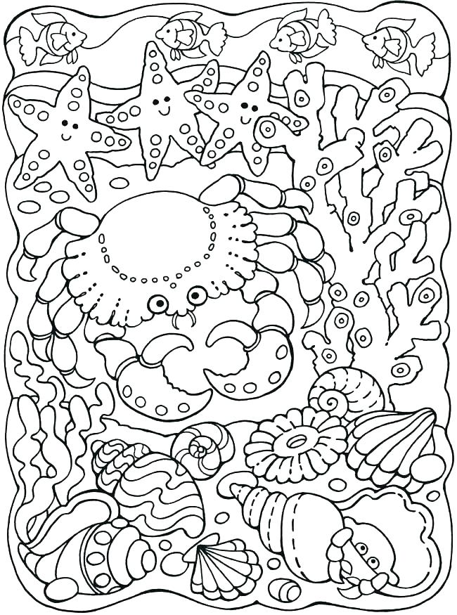 Under The Sea Coloring Sheets Under The Sea Coloring Page Sea 650x875 Under The Sea Coloring Sheets Under The Sea Coloring Page Sea