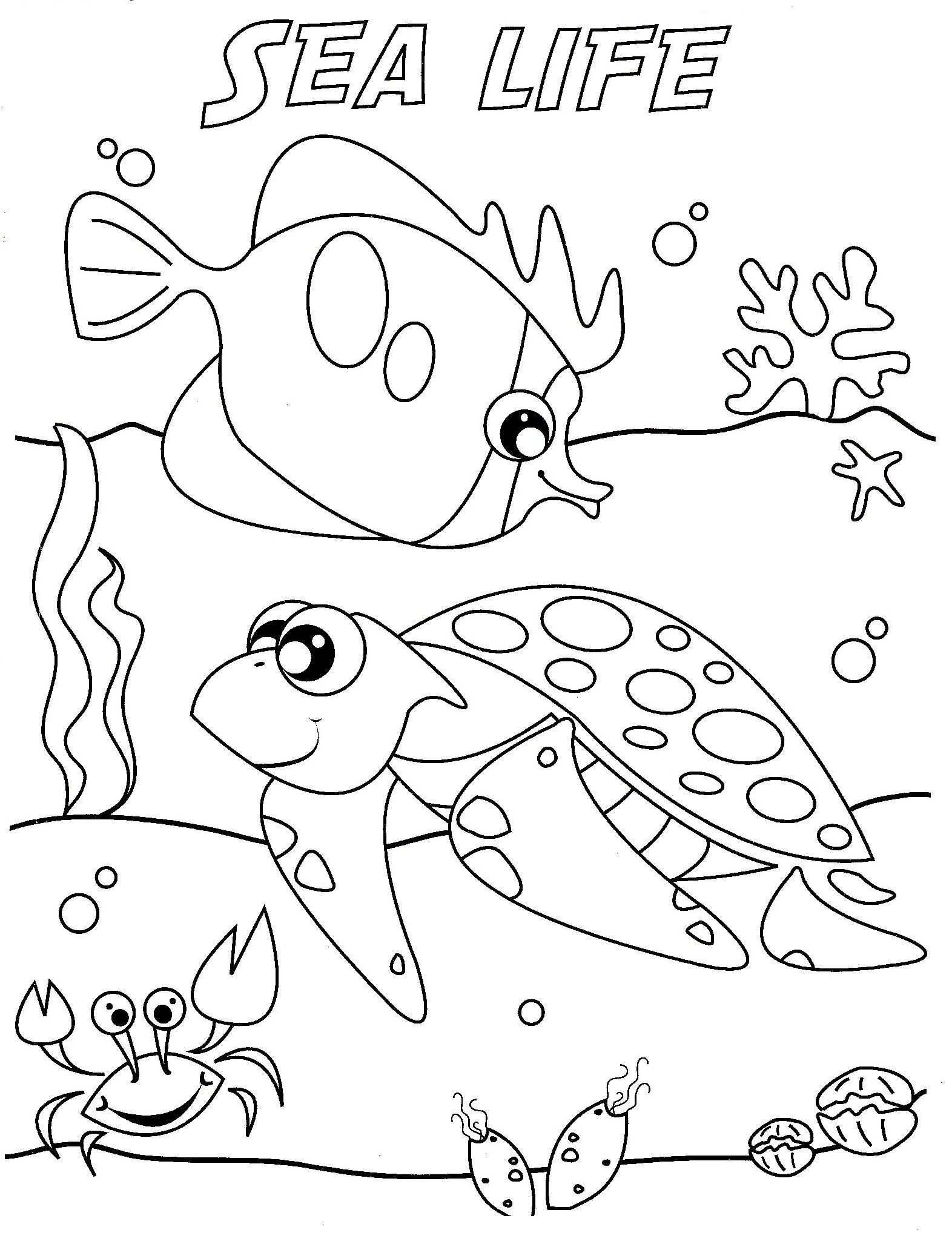 Ocean Life Coloring Pages To Download And Print For Free Home Sea 1572x2064 Ocean Life Coloring Pages To Download And Print For Free Home Sea