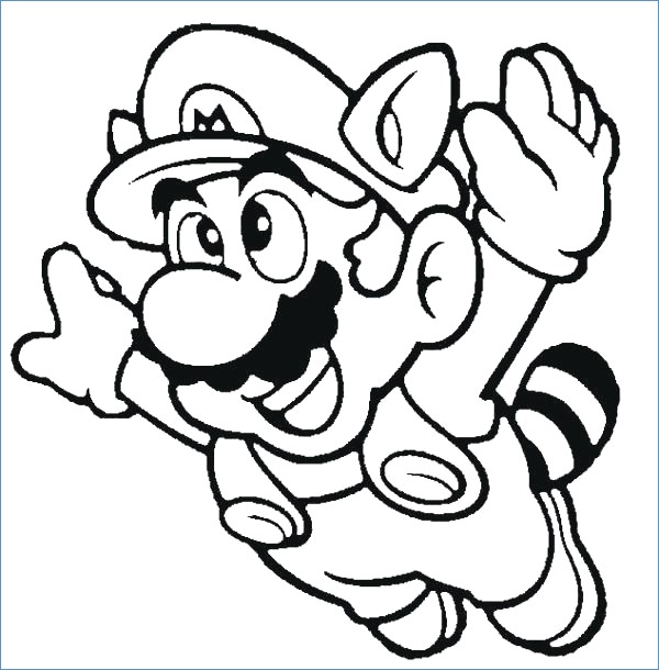 600x610 Mario Coloring Pages Games To Print