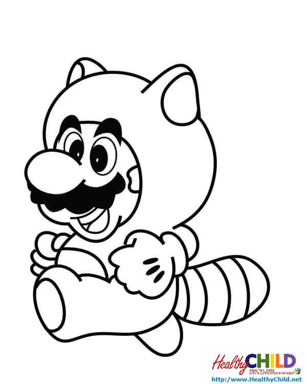 600x750 Super Mario Bros Coloring Sheet 3