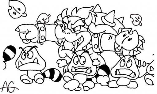 512x307 Mario 3 D World Coloring Pages Yoshi Coloring Pictures Drawing