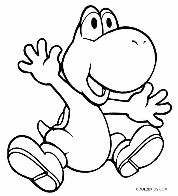 Yoshi Coloring Page Printable Yoshi Coloring Pages For Kids 609x670 Yoshi Coloring Page Printable Yoshi Coloring Pages For Kids