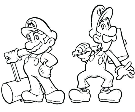 Printable Coloring Pages Mario And Luigi 2 5