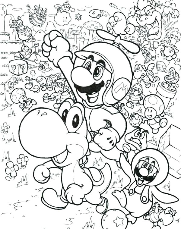 600x760 Mario Luigi Coloring Pages Coloring Pages And Fly With Little