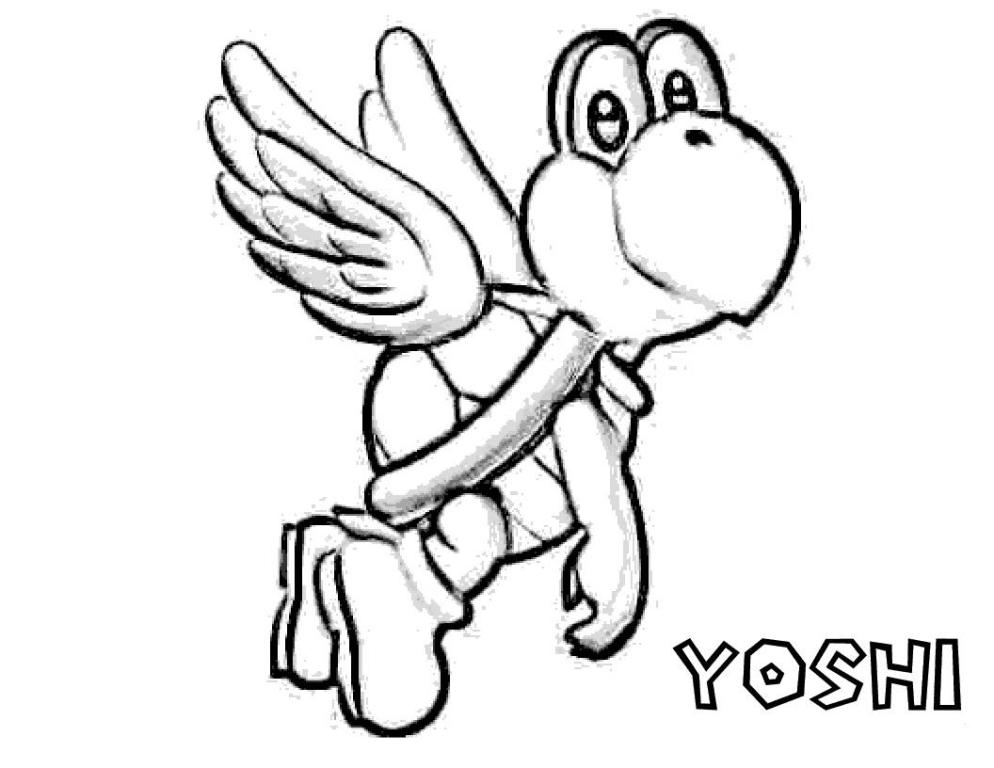 994x768 Mario Yoshi Coloring Pages Classic Style Super Mario Coloring