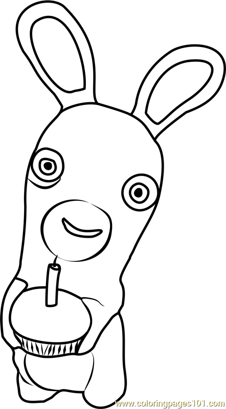Rabbid Bomb Coloring Page 442x800 Rabbid Bomb Coloring Page