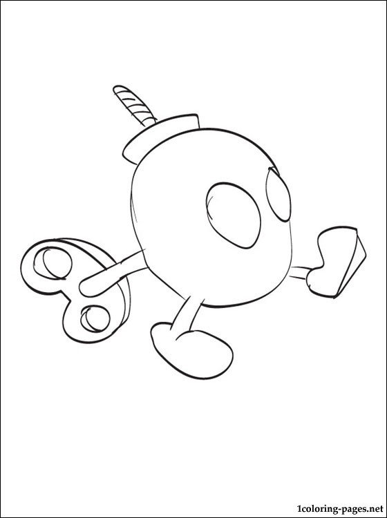 Bob Omb Mario Printable Coloring Page Coloring Pages 560x750 Bob Omb Mario Printable Coloring Page Coloring Pages