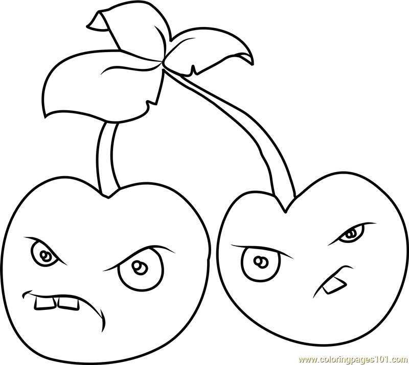 Cherry Bomb Coloring Page 800x715 Cherry Bomb Coloring Page