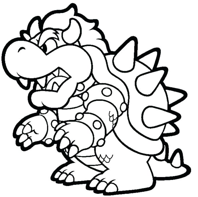 687x681 Super Mario Brothers Coloring Pages Index Coloring Pages Super