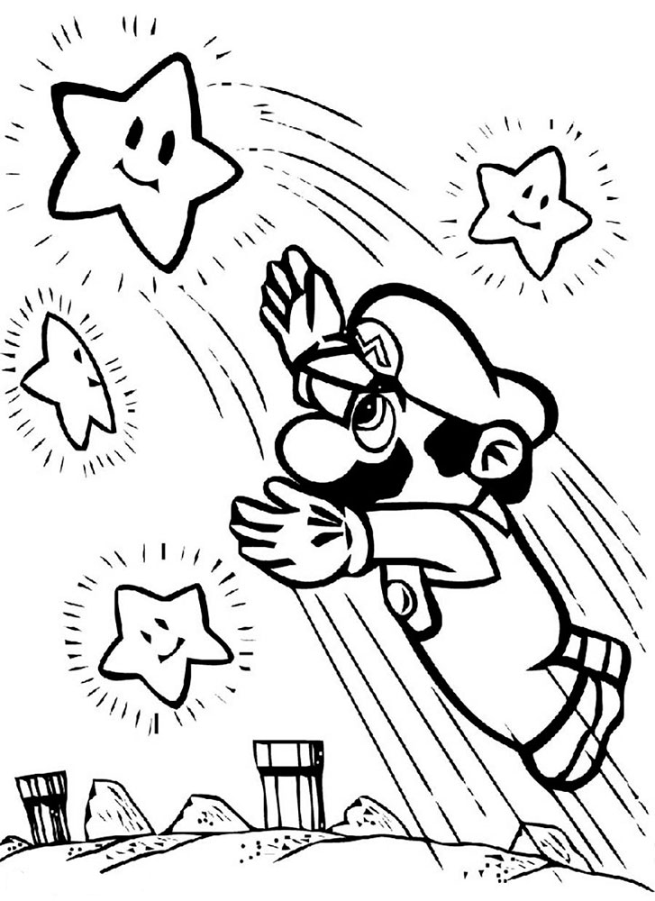 Super Mario Bros Coloring Pages 727x1000 Super Mario Bros Coloring Pages