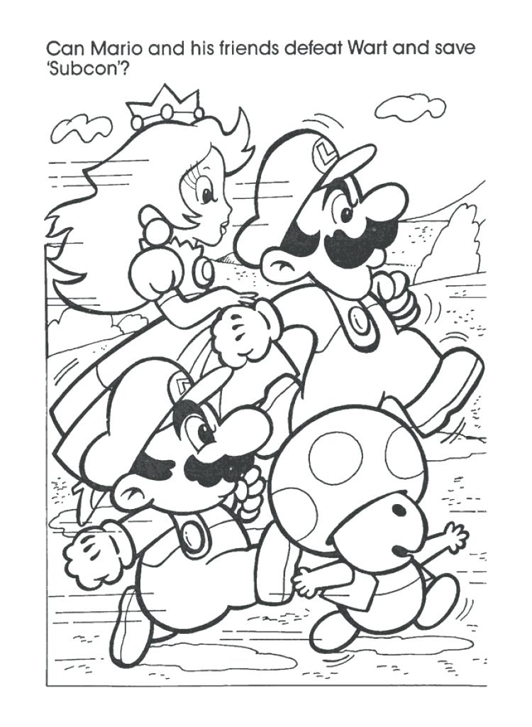750x1024 Mario Coloring Book And Supe Fresh Super Mario Brothers Coloring