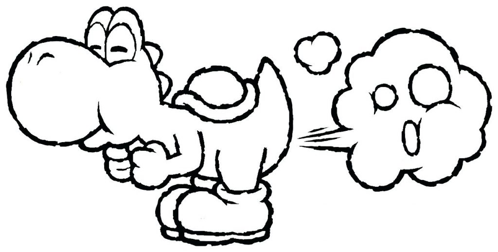 1024x518 Coloring Page ~ Yoshi Coloring Page Brothers Pages To Print Super