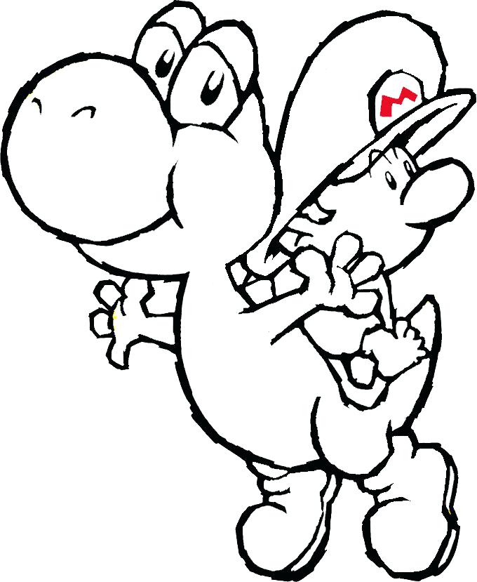 680x829 Yoshi Coloring Page Super Coloring Pages Mario Baby Yoshi Coloring