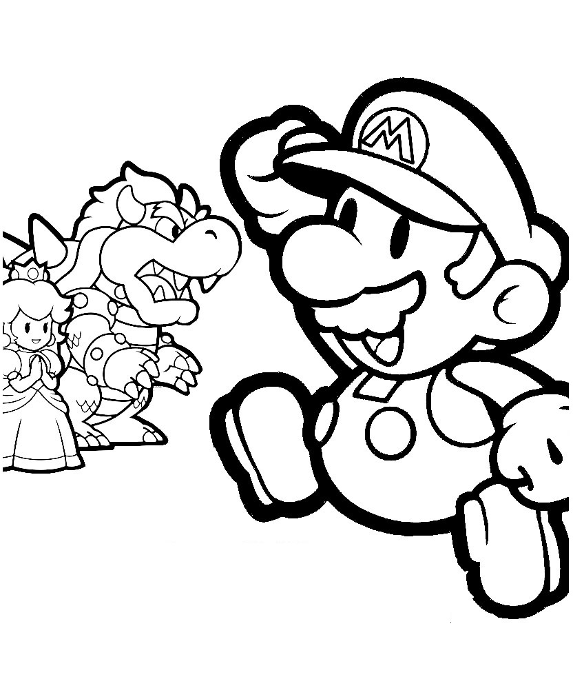 832x998 Mario Brothers Coloring Pages