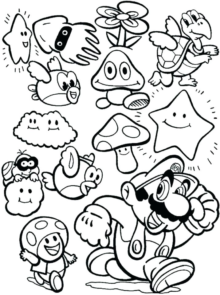 716x960 Super Bros Coloring Pages On Coloring Super Mario Brothers