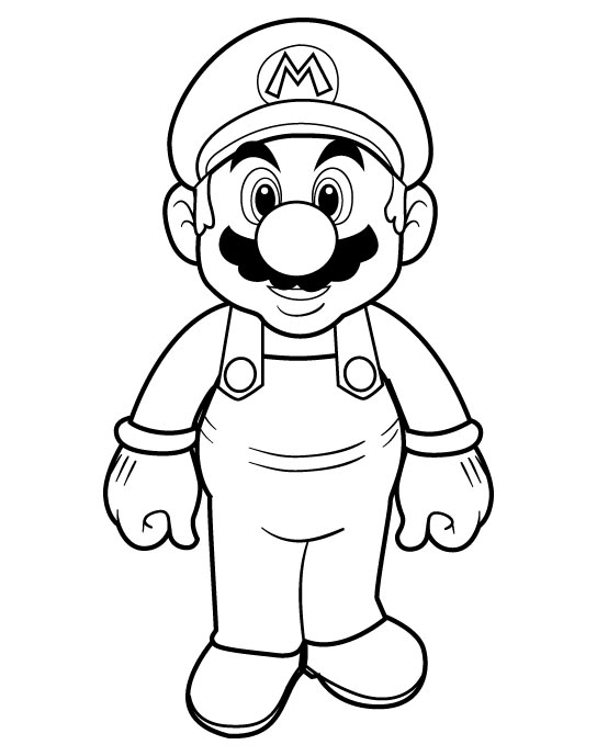 544x689 Printable Super Mario Bros Coloring Pages Free Coloring Pages