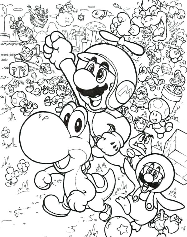 Mario Brothers Printable Coloring Pages 600x760 Mario Brothers Printable Coloring Pages