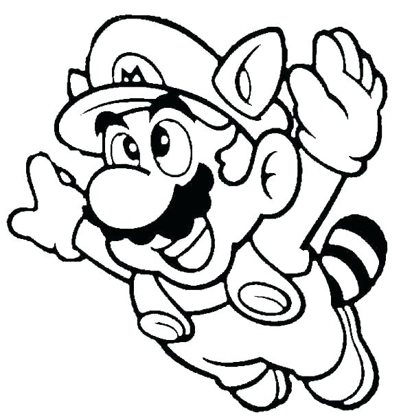 600x610 Luigi Coloring Pages Super Mario Brothers Luigi Coloring Pages